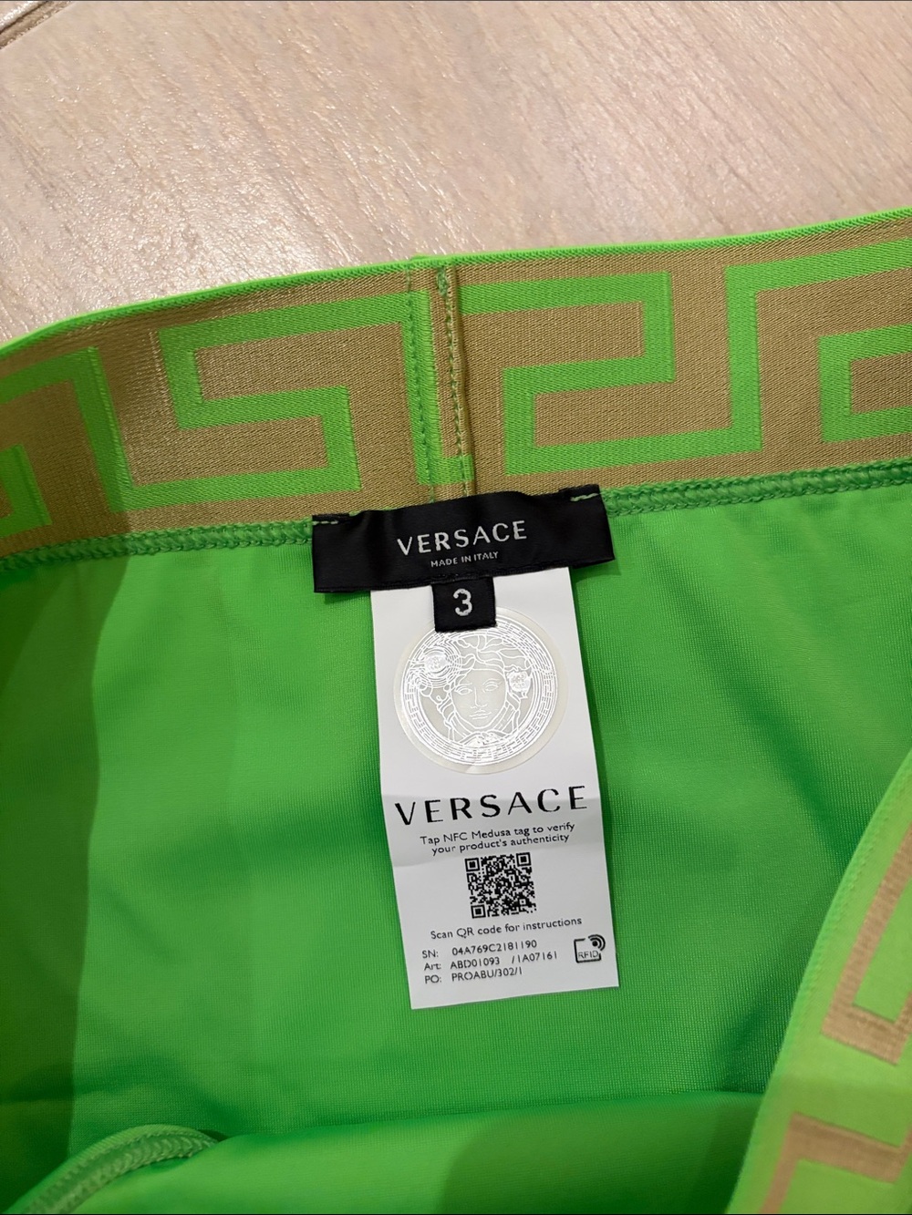 Versace Bright Green Bikini Bottom - Picture 2 of 3